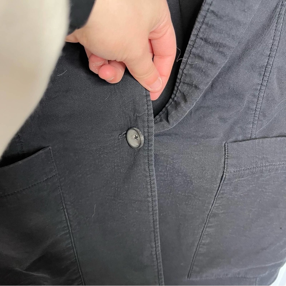 Helmut Lang Black Single Button Shoulder Pad Over… - image 7